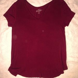 Maroon Women’s Vneck